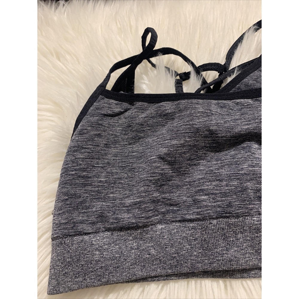 GYMSHARK Small Gray Sports Bra Compression EUC - Picture 3 of 9